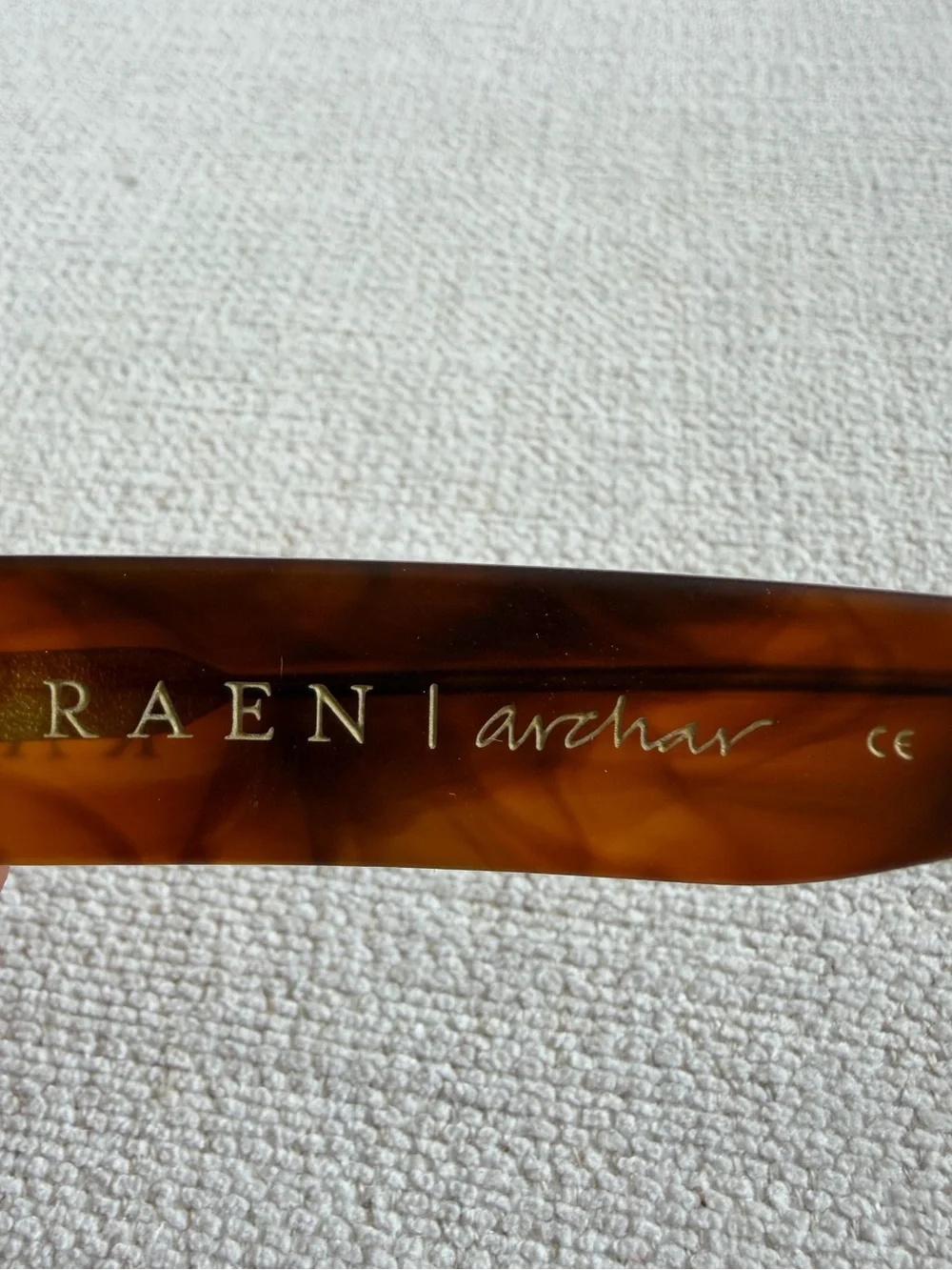 RAEN Oversized Tortoiseshell Sunglasses with Dark Lenses